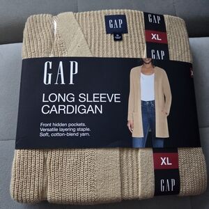 GAP Women's Tan Long Sleeve Cardigan